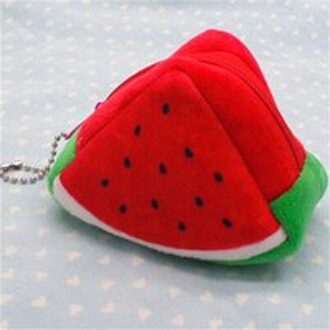 Mini 3D Fruit Vormige Portemonnee Voor Vrouwen Creditcardhouder Key Money Bag Vrouwelijke Rits Leuke Kleine Portemonnee portemonnees Sac Femme watermeloen