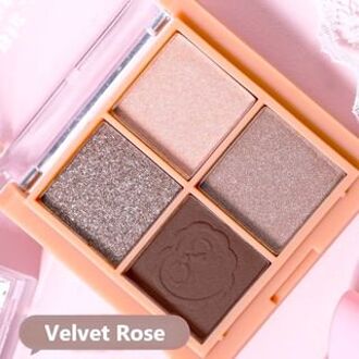 Mini 4 Shades Eyeshadow Palette - Velvet Rose #07