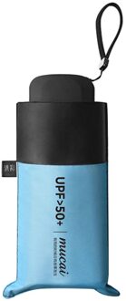 Mini 5 Opvouwbare Mini Vrouwen Pocket Kleine Paraplu Anti Uv Parasol Regen Winddicht Licht Opvouwbare Draagbare Paraplu blauw