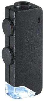 Mini 60x-100x Verlichte Zoom Pocket Microscoop Vergrootglas Loupe Handmatige Aanpassing Focus Voor Perfect Vision