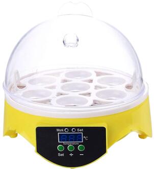 Mini 7 Egg Incubator Poultry Incubator Brooder Digital Temperature Control Egg Incubator Hatcher for Chicken Bird Egg US