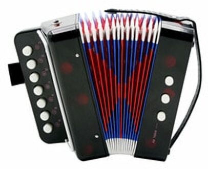 Mini 7-Key Accordeon Duurzaam 2 Bas Accordeon Educatieve Muziekinstrument Speelgoed Voor Amateur Beginner Best Black