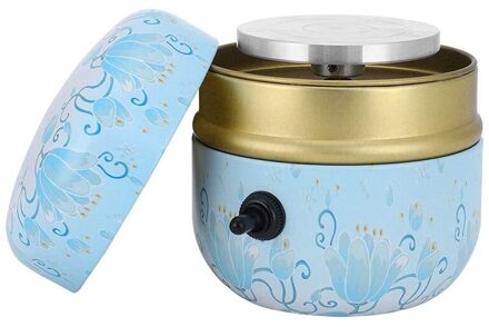 Mini Aardewerk Machine Elektrische Aardewerk Wiel Diy Klei Gereedschappen Cadeau Voor Volwassen Kinderen Keramische Kunst Met Lade Eu Plug licht blauw