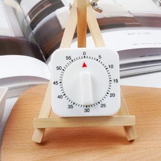 Mini ABS 60 Minuten Vierkante Keuken Timer Draagbare Wit Koken Countdown Alarm Duurzaam Koken Mechanische Timing Tool