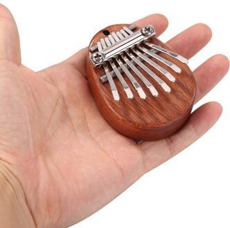Mini Afrikaanse Sanza Mbira 8 Toetsen Kalimba Percussie Muziekinstrument Mahonie Hout Duim Vinger Piano Voor Speelgoed