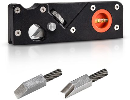 Mini Afschuining Vliegtuig Set Voor Hout Draagbare Verstelbare Hout Trimmer Met Level-Meter & Afschuining Houtbewerking Gereedschap Kit 15*5*2Cm MJJ88 zwart 1