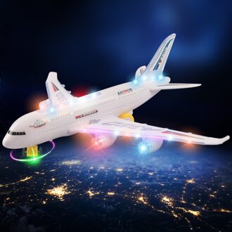 Mini Airbus A380 Model Vliegtuig Elektrische Flash Licht Geluid Speelgoed Airbus Model Vliegtuig Universele Vliegtuig Speelgoed voor Kinderen