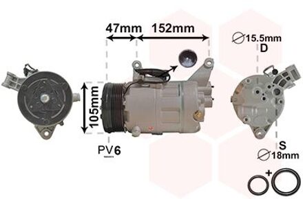 Mini Airco Compressor 1.6 0600K076