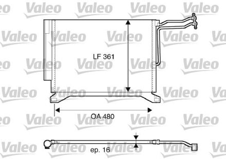 Mini Airco condensor 817837