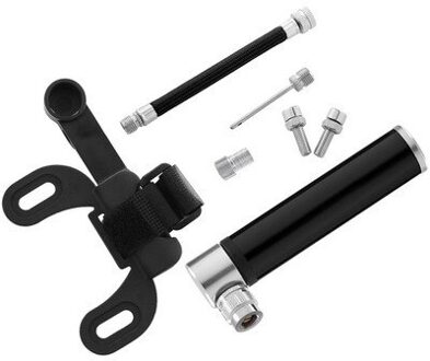 Mini Aluminium Inflator Pomp Draagbare Auto Fiets Handleiding Tire Inflator voor Buiten Rijden fiets accessoires zwart