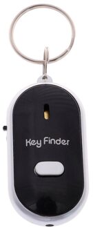 Mini Anti-Verloren Fluitje Key Finder Knipperende Piepen Remote Kids Sleutel Tas Portemonnee Locators Kind Alarm Herinnering zwart