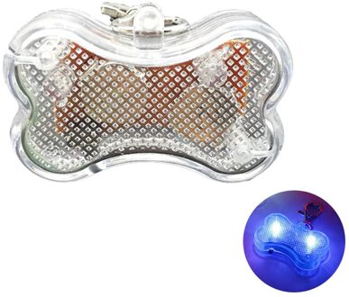 Mini Anti-Verloren Led Bone Vorm Hanger Pet Hond Kat Puppy Led Knippert Kraag Veiligheid Nachtlampje Hanger Hond supplies Pet Producten kleurrijk