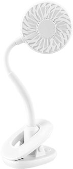 Mini Aromatherapie Clip Fan Usb Oplaadbare Draagbare Elektrische Ventilator wit