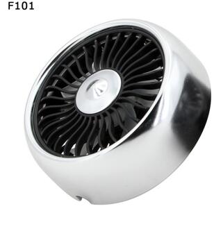 Mini Auto Fan 3 Snelheidsaanpassing USB Auto Fan Airconditioner Kleurrijke Licht Dashboard Koelventilator Voor Auto grijs F101