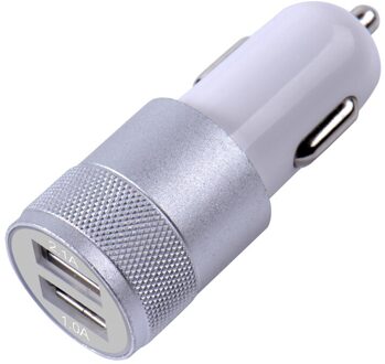 Mini Auto Quick Charger 2 Usb Snel Opladen 3.1A Dual Poorten Mobiele Telefoon Lading Adapter Oplader Tool Auto Accessoires 02
