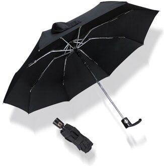 Mini Automatische Windbestendig Paraplu Regen Vrouwen 5 Opvouwbare Paraplu Mannen Draagbare Uv Parasol Reizen Outdoor Kids Paraplu zwart