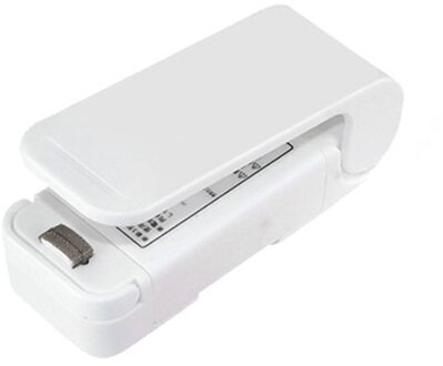 Mini Bag Sealer Draagbare Quick Handheld Warmte Seale Sluitmachine Voor Voedsel Keuken Opslag wit
