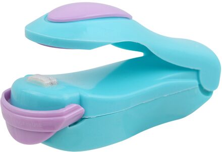 Mini Bag Sealer Keuken Huishoudelijke Hand Held Elektrische Verwarming Sealer Voedsel Afdichting Warmte Sluitmachine Verpakking Plastic Zak Sealer blauw