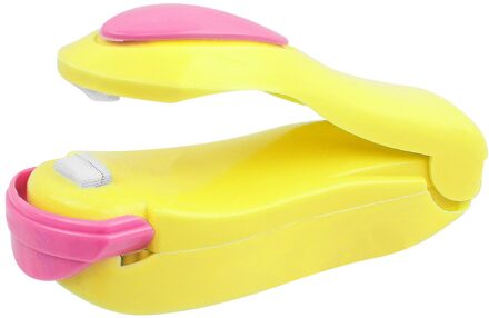Mini Bag Sealer Keuken Huishoudelijke Hand Held Elektrische Verwarming Sealer Voedsel Afdichting Warmte Sluitmachine Verpakking Plastic Zak Sealer geel