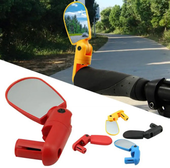 Mini Bike Mirrors Rotate Flexible Bike Bicycle Cycling Rearview Handlebar Mirror