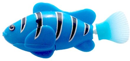 Mini Bionische Vissen Speelgoed Elektrische Zwemmen Magical Le Bao Onderwaterwereld Diepzee Elektronische Sensing Vis Babybadje Blauw