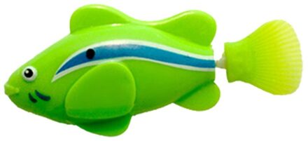 Mini Bionische Vissen Speelgoed Elektrische Zwemmen Magical Le Bao Onderwaterwereld Diepzee Elektronische Sensing Vis Babybadje groen