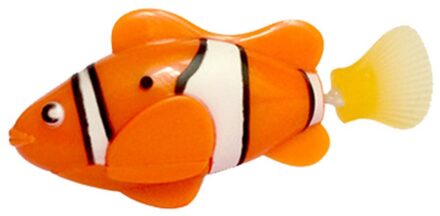 Mini Bionische Vissen Speelgoed Elektrische Zwemmen Magical Le Bao Onderwaterwereld Diepzee Elektronische Sensing Vis Babybadje Oranje