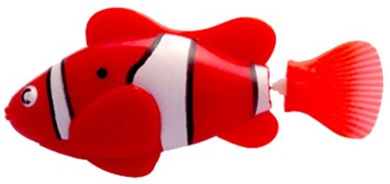 Mini Bionische Vissen Speelgoed Elektrische Zwemmen Magical Le Bao Onderwaterwereld Diepzee Elektronische Sensing Vis Babybadje Rood