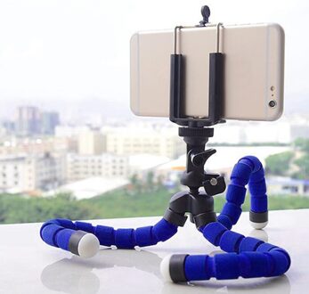Mini Blauw Statief Flexibele Octopus Houder Bracket Stand Mount Voor Apple Iphone
