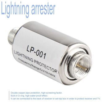 Mini Bliksemafleider Lage Insertion Loss Surge Beschermen Apparaat 5-2150MHz Voor CB Ham Ontvanger TV Bliksem -proof Gadgets