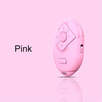 Mini Bluetooth 4.0 Remote Camera Ontspanknop Voor Selfie Camera Controller Bluetooth Remote Knop Voor Iphone Android roze