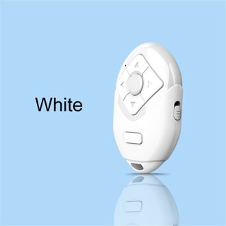 Mini Bluetooth 4.0 Remote Camera Ontspanknop Voor Selfie Camera Controller Bluetooth Remote Knop Voor Iphone Android wit