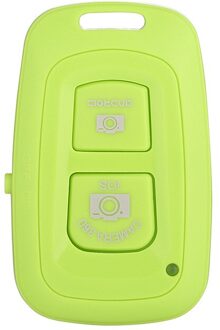 Mini Bluetooth Remote Afstandsbediening Sluiter Voor Smart Telefoon Camera Draadloze Camera Ontspanknop Selfie Accessoire groen dubbele button