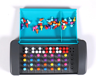 Mini Board Game Montessori Mastermind Code Breaking Puzzle Game Traveling Portable family toy Education toys for Kids