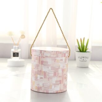 Mini Box Deksel Knuffel Emmer Vaas Vervanging Verpakking Dozen Voor Bloemen roze