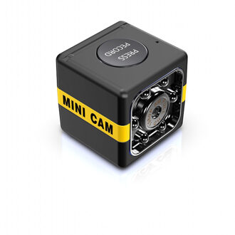 Mini Camera 1080P Auto Dvr Camera Recorder Dashcam Met Microfoon Usb Oplaadbare Nachtzicht Camcorders Ondersteuning Tf-kaart zwart