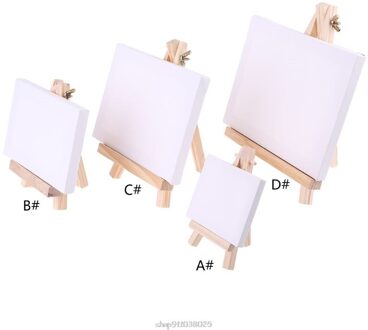Mini Canvas Natuurlijke Houten Schildersezel Set Voor Art Schilderij Tekening Craft Wedding Supply Mar15 21 15x20CM