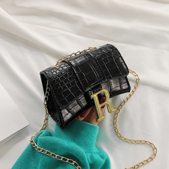 Mini Chain Women Messenger Bag Ladies Solid Leather Shoulder Satchel Handbag for Outdoor Shopping Traveling Decoration