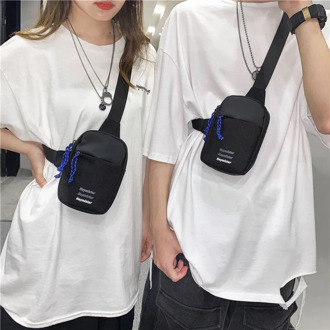 Mini Chest Bag Men Phone Pouch Fashion Travel Pouch Solid Color Casual Messenger Bag male Belt Pouch Unisex Crossbody Bags
