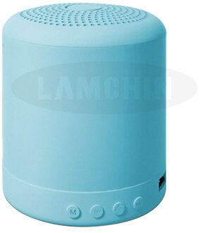 Mini Column Draadloze Bluetooth Speaker Macaron Stereo Luidspreker Waterdicht Bluetooth Speaker Voor Outdoor Douches Subwoofer blauw