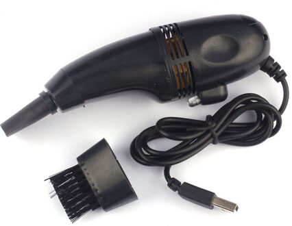 Mini Computer Toetsenbord Kantoor Computer Reiniger Toetsenbord Borstel Schoon Computer Tool Stofzuiger Usb Stofreinigingsmachine Draagbare Z1029 zwart