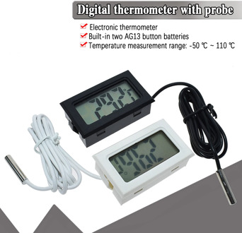 Mini Convenient Digital LCD Thermometer Sensor Hygrometer Gauge Refrigerator Aquarium Monitoring Display Humidity Detector