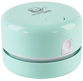 Mini Crumb Stofzuiger Draagbare Desktop Veegmachine Multifunctionele Handheld Draadloze Kleine Stofzuiger Voor Home Office Auto groen