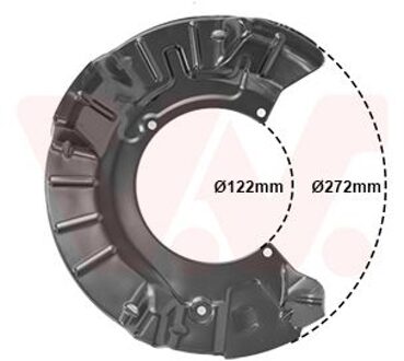 Mini Dekplaat, remschijf 0502371