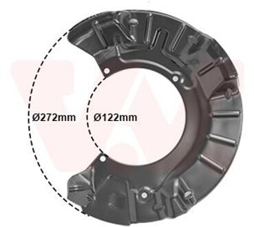 Mini Dekplaat, remschijf 0502372