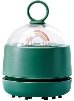 Mini Desktop Draagbare Stofzuiger Mobiele Draadloze Cleaner Hand-Held Stofzuiger Huishoudelijke Apparaten Tafel Stof Veegmachine groen