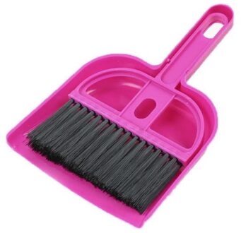 Mini Desktop Sweep Reinigingsborstel Kleine Bezem Huishoudelijke Stoffer Set Floor Cleaner Stof Borstel Voor Thuis Goederen Prijs roze