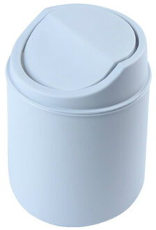 Mini Desktops Mini Creatieve Bedekt Keuken Woonkamer Prullenbak Kantoor Diversen Organizer Vuilnisbak Container grijs