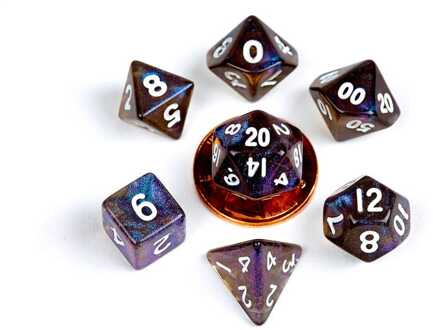 Mini Dice Set Stardust Galaxy (7)