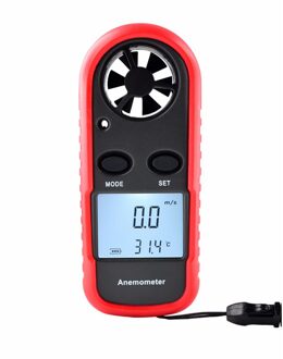 Mini Digitale Anemometer 0-30 m/s Wind Meter-10 ~ 45C Temperatuur Tester Anemometro LCD Backlight Air velocity Meet Gereedschap